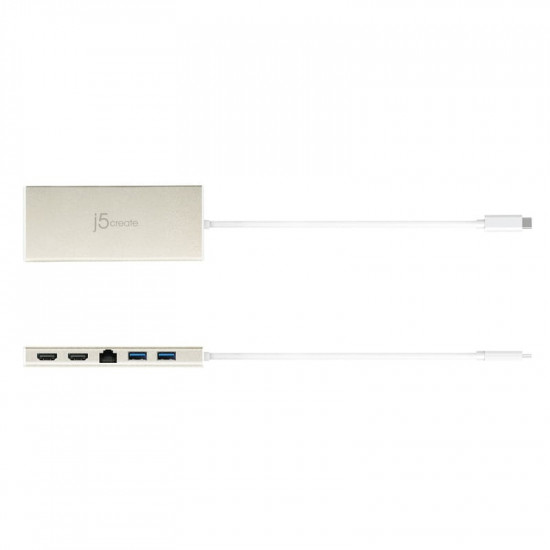 Док-станція J5create USB-C 6-в-1 (JCD381-N)