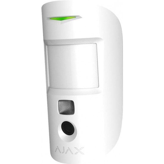 Бездротовий датчик руху Ajax HDR MotionCam Jeweller White