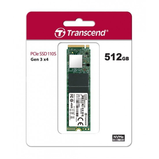 Накопичувач SSD  512GB Transcend MTE110S M.2 2280 PCIe 3.0 x4 3D TLC (TS512GMTE110S)