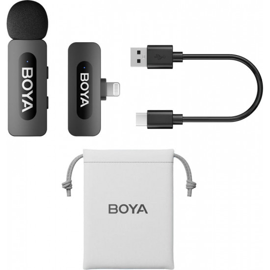 Мікрофон BOYA BY-V1 Lightning Black