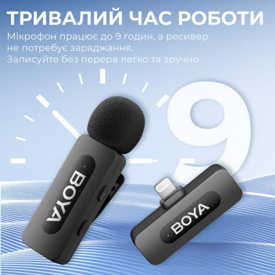 Мікрофон BOYA BY-V1 Lightning Black