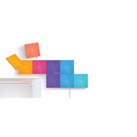 Розумна система освітлення Nanoleaf Canvas Smarter Kit Apple HomeKit, 9 шт. (NL29-0002SW-9PK)