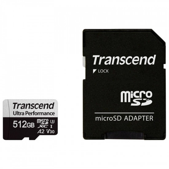 Карта пам`ятi MicroSDXC 512GB UHS-I/U3 Class 10 Transcend 340S R160/W125MB/s + SD-адаптер (TS512GUSD340S)