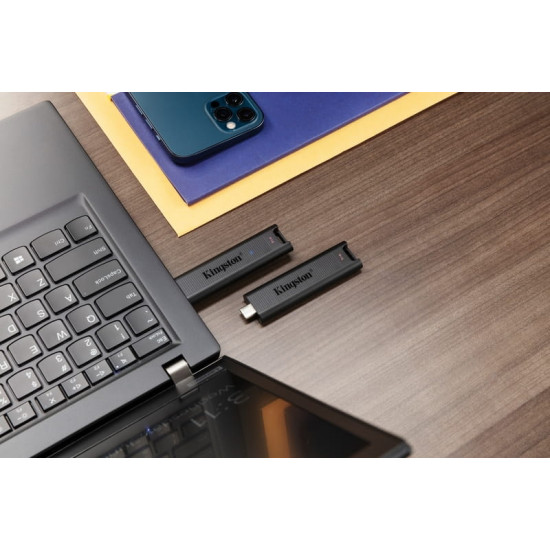 Флеш-накопичувач USB3.2 256GB Type-C Kingston DataTraveler Max Black (DTMAX/256GB)