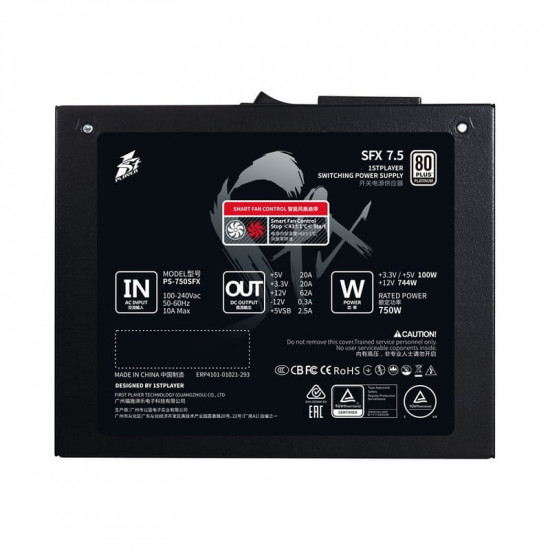 Блок живлення 1stPlayer PS-750SFX 750W (SFX-PLT-750-BK-EU)