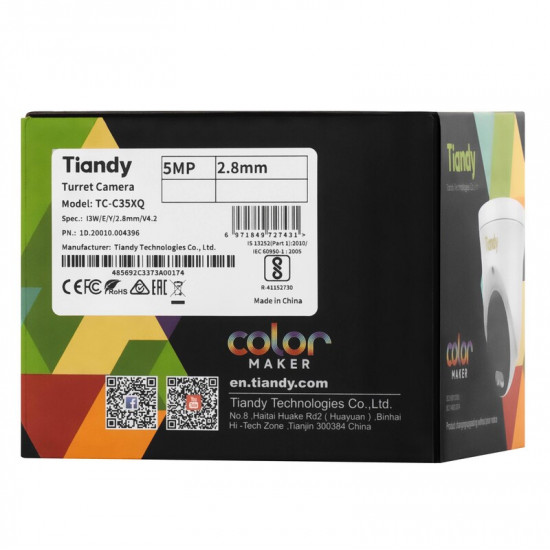 IP камера Tiandy TC-C35XQ Spec:I3W/E/Y/2.8mm/V4.2