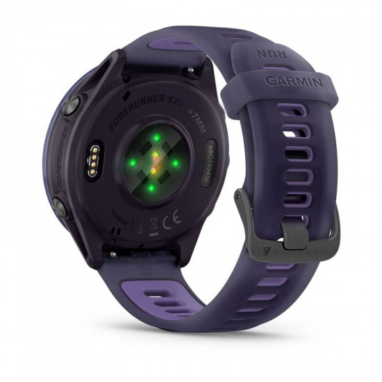 Смарт-годинник Garmin Forerunner 570 47mm Indigo with Indigo/Translucent Imperial Purple with Slate Buckle (010-02971-42)