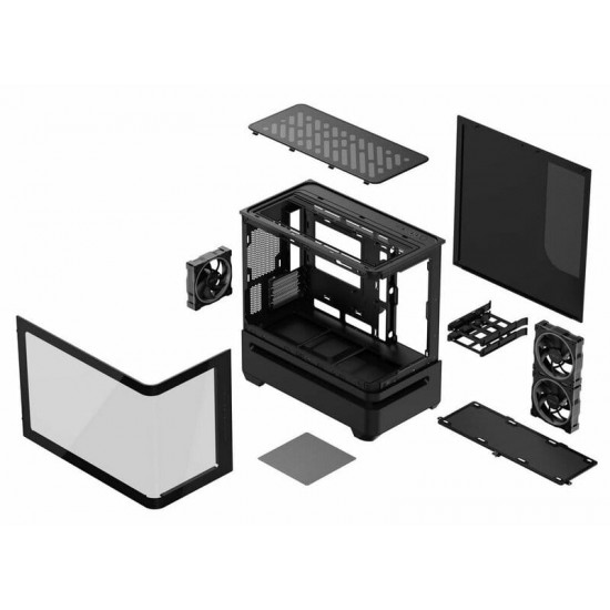 Корпус Asus Prime AP202 ARGB Tempered Glass Black без БЖ (90DC00P0-B19000)