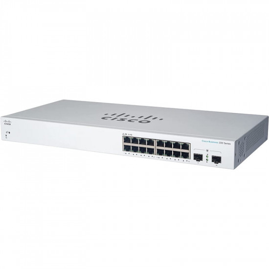 Комутатор Cisco Business CBS220-16T-2G-EU (16xGE, 2xSFP, Smart)