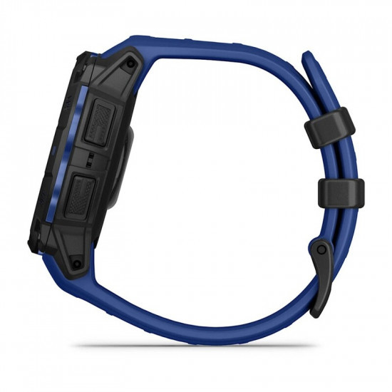 Смарт-годинник Garmin Instinct 3 45mm AMOLED Black with Bolt Blue/Black Silicone Band (010-02936-03)