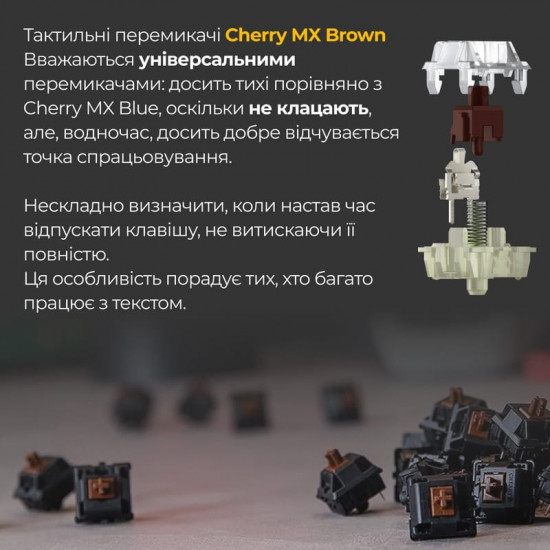 Клавіатура Ducky One 3 SF Cherry MX Brown RGB UA USB White (DKON2167ST-BUAPXPWWWSC1)