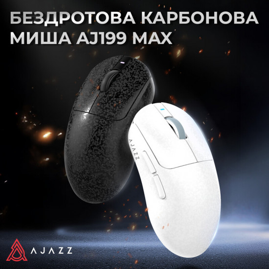 Миша бездротова Ajazz AJ199 Max Black (AJ199-MAX-B)