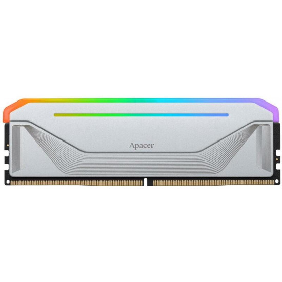 Модуль пам`ятi DDR5 2x16GB/5200 Apacer NOX RGB Silver (AH5U32G52C522NWAA-2)