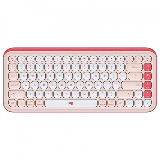 Клавiатура бездротова Logitech Pop Icon Keys Rose (920-013073)