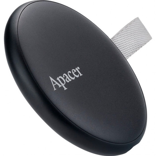 Накопичувач зовнішній SSD 1TB Apacer Magnetic Portable AS725 Black (AP1TBAS725B-1)