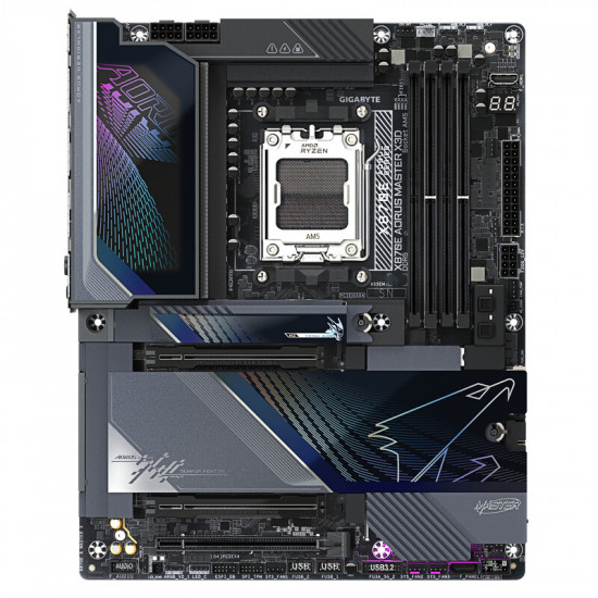 Материнська плата Gigabyte X870E Aorus Master X3D Socket AM5