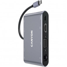 Док-станція Canyon DS-14 8in1 Dark Grey (CNS-TDS14)