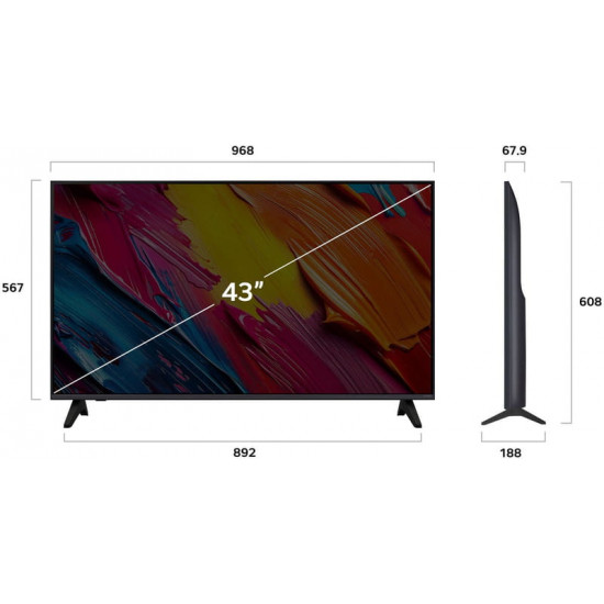 Телевiзор LG 43QNED70A6A