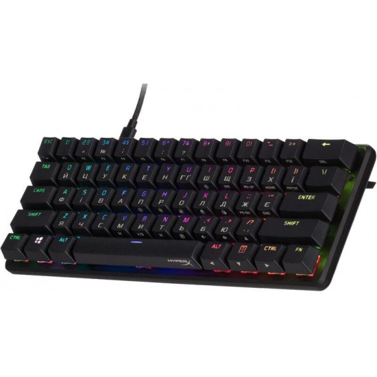 Клавіатура HyperX Alloy Origins 60 Red RGB Black (4P5N4AA)