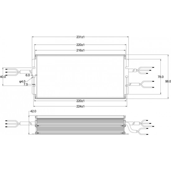 Блок живлення Moso X6-320M457A12, DC 320W, DIM 1-10V, 12V Aux., Programable