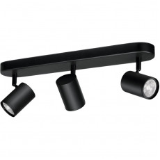 Світильник точковий накладний розумний WiZ Imageo Spots 3х5W 2200-6500K RGB Wi-Fi Black (929002659201)