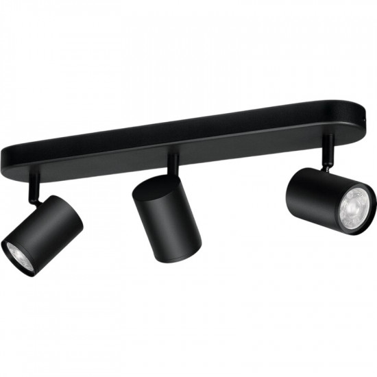 Світильник точковий накладний розумний WiZ Imageo Spots 3х5W 2200-6500K RGB Wi-Fi Black (929002659201)