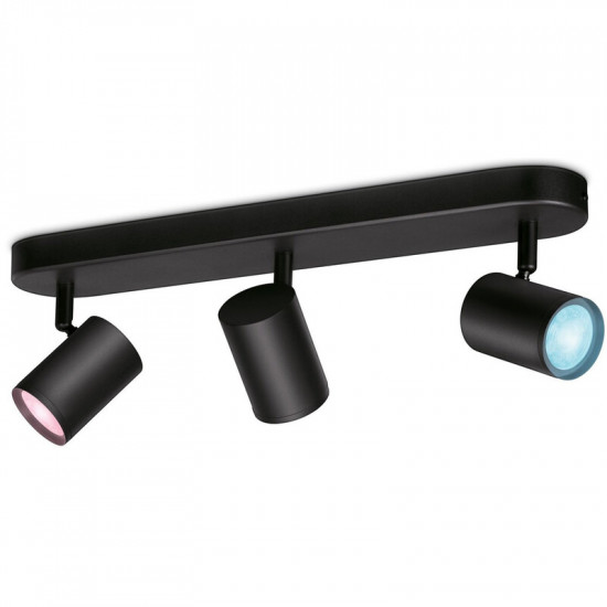 Світильник точковий накладний розумний WiZ Imageo Spots 3х5W 2200-6500K RGB Wi-Fi Black (929002659201)