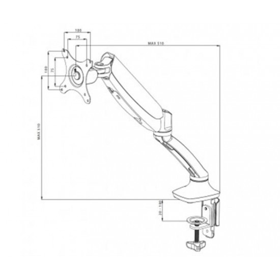 Кронштейн Iiyama DS3001C-B1 100х100