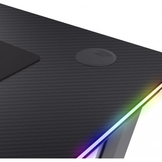 Геймерський стіл Trust GXT 710 Luminus Pro RGB Black (25419)