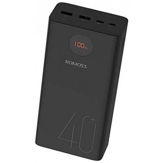 Універсальна мобільна батарея Romoss PEA40 40000mAh 22.5W Black (PEA40-152-2111H)