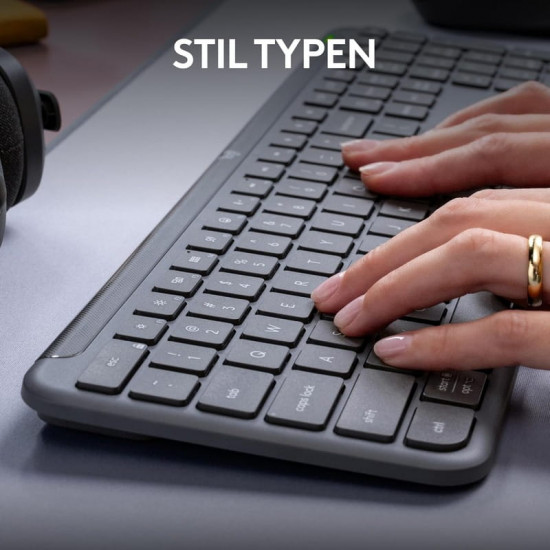 Клавiатура бездротова Logitech Signature Slim K950 US Graphite USB (920-012465)