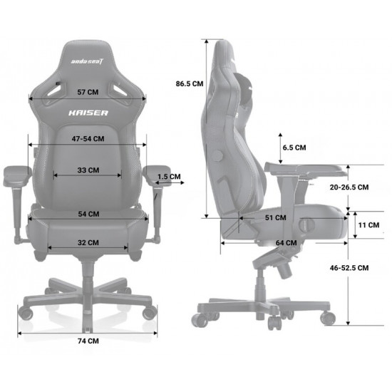Крісло для геймерів Anda Seat Kaiser 4 Size XL Maroon (AD12YDDC-XLL-20-A-PV/C)
