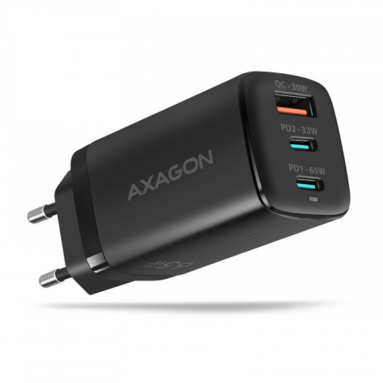 Зарядний пристрій Axagon 65W Black (ACU-DPQ65)