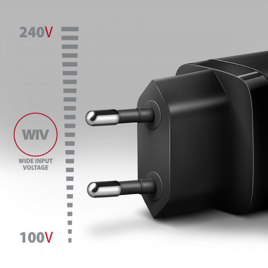 Зарядний пристрій Axagon 65W Black (ACU-DPQ65)
