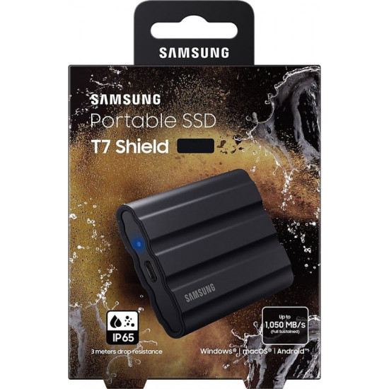 Накопичувач зовнішній SSD 2TB Samsung T7 Shield Black (MU-PE2T0S/EU)