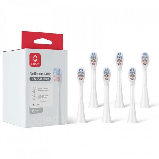 Насадка для зубної електрощітки Oclean Delicate Care P3K1 White 6 шт (6970810557404)