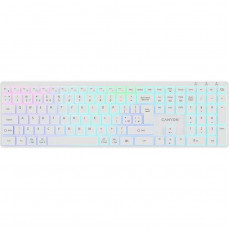 Клавіатура бездротова Canyon HKB-W11 White (CNS-HBTK11W)