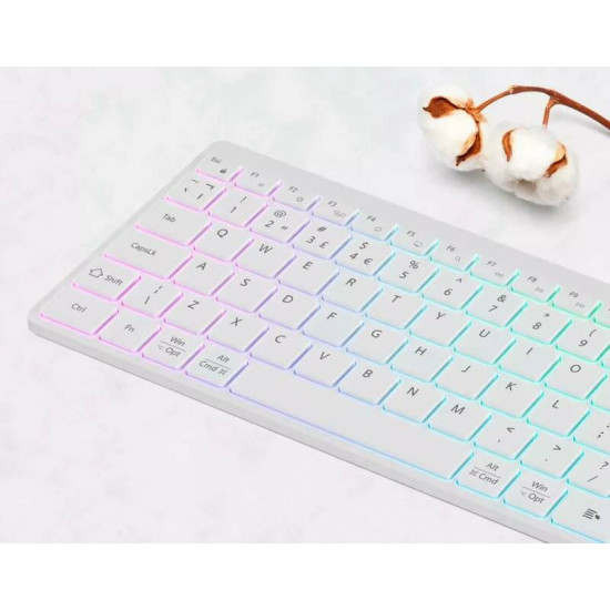 Клавіатура бездротова Canyon HKB-W11 White (CNS-HBTK11W)