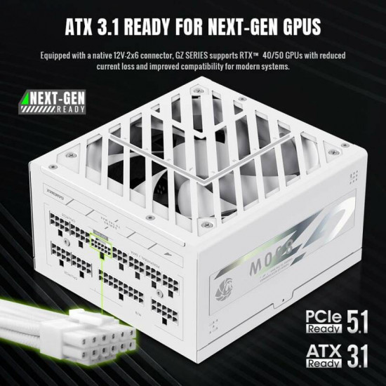 Блок живлення GameMax GZ 850G White 850W