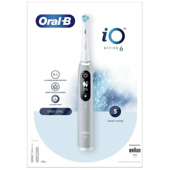 Зубна електрощітка Braun Oral-B iO Series 6 iOM6.1A6.1K Grey Opal
