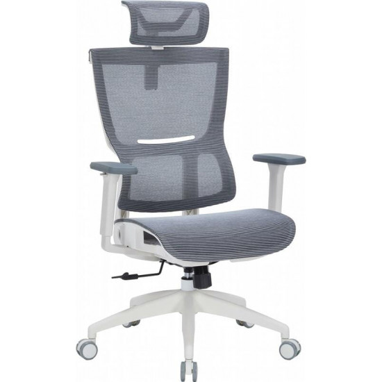Крісло офісне Officepro Elegant OC660-W-DG-DG White/Dark Gray
