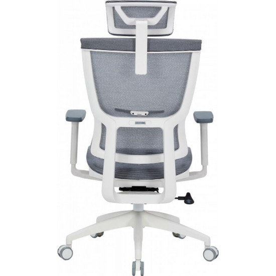 Крісло офісне Officepro Elegant OC660-W-DG-DG White/Dark Gray