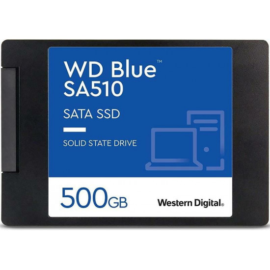 Накопичувач SSD  500GB WD Blue 2.5" SATAIII 3D TLC (WDS500G3B0A)