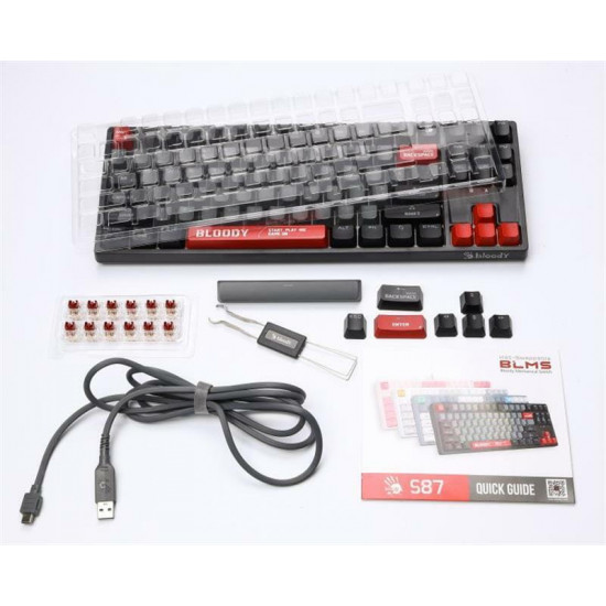 Клавіатура Bloody S87 Energy Red