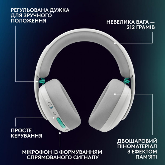 Гарнітура Logitech G325 Lightspeed White (981-001531)