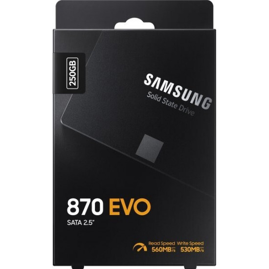 Накопичувач SSD  250GB Samsung 870 EVO 2.5" SATAIII MLC (MZ-77E250B/EU)