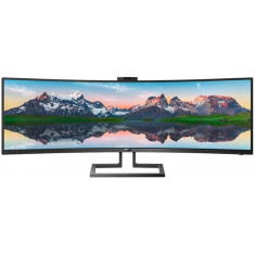 Монiтор Philips 48.8" 499P9H/00 VA Black Curved