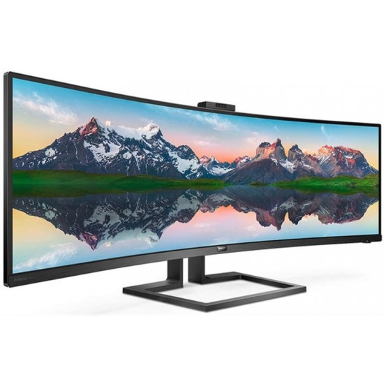 Монiтор Philips 48.8" 499P9H/00 VA Black Curved