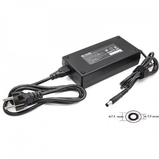 Блок живлення PowerPlant для ноутбуков Dell 220V, 19.5V 180W 9.23A (7.4*5.0) (DL180G7450)