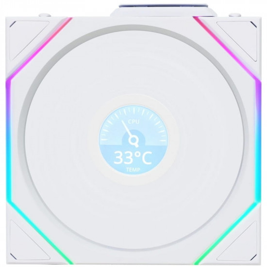 Вентилятор Lian Li Uni Fan TL Wireless LCD 120-1 Reverse White (G99.12RTLLCD1W1W.00)